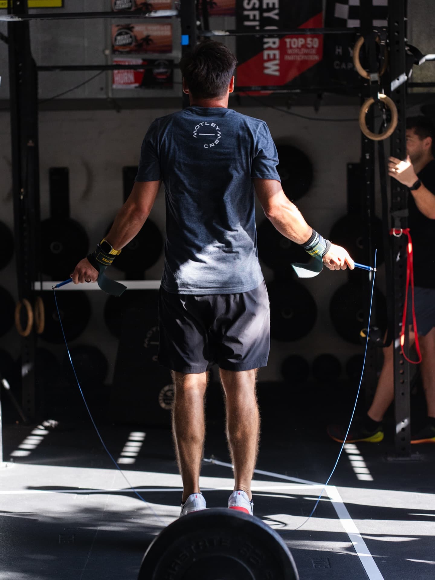 Athlete lifting at Motley Crew