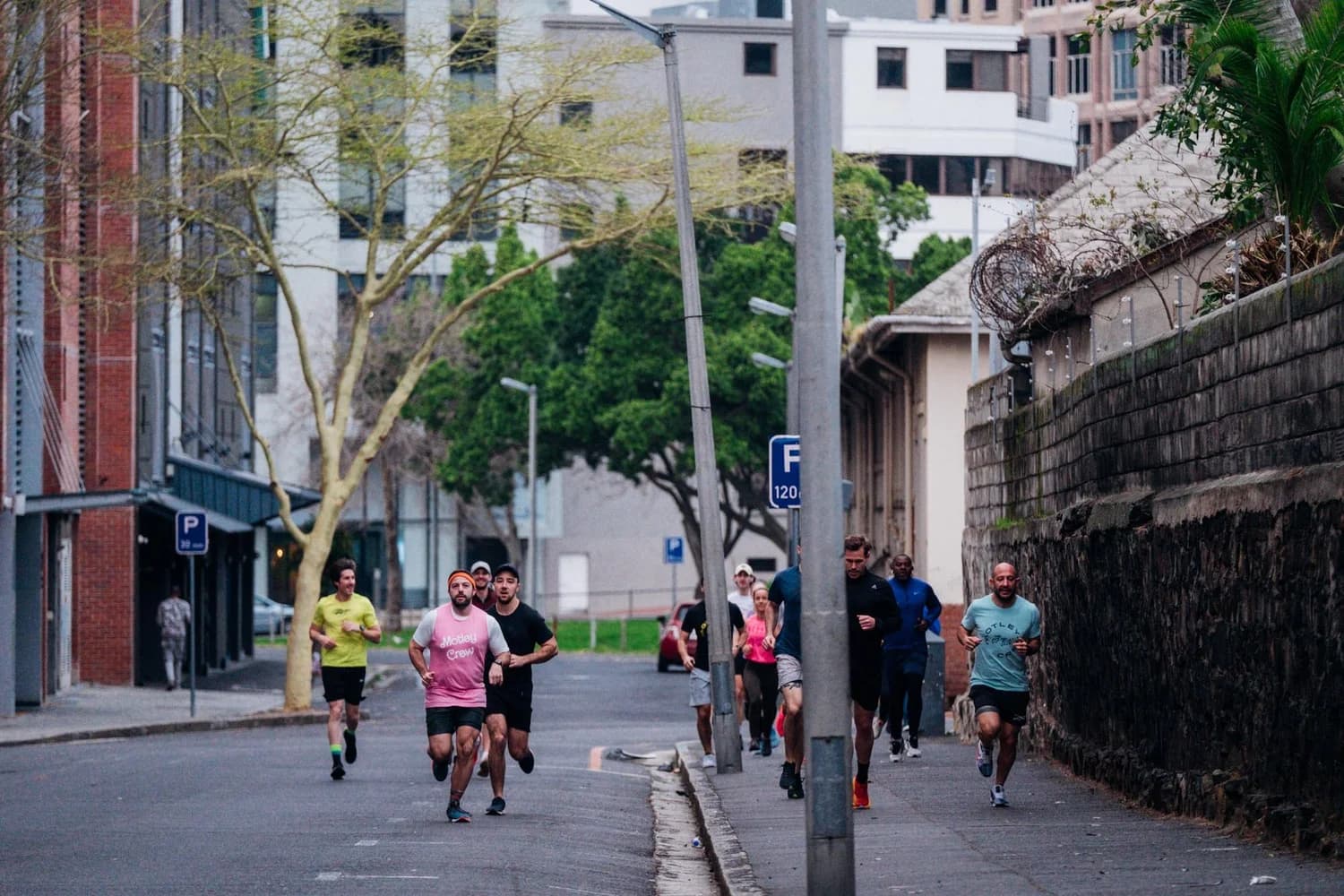 Motley Crew members running together
